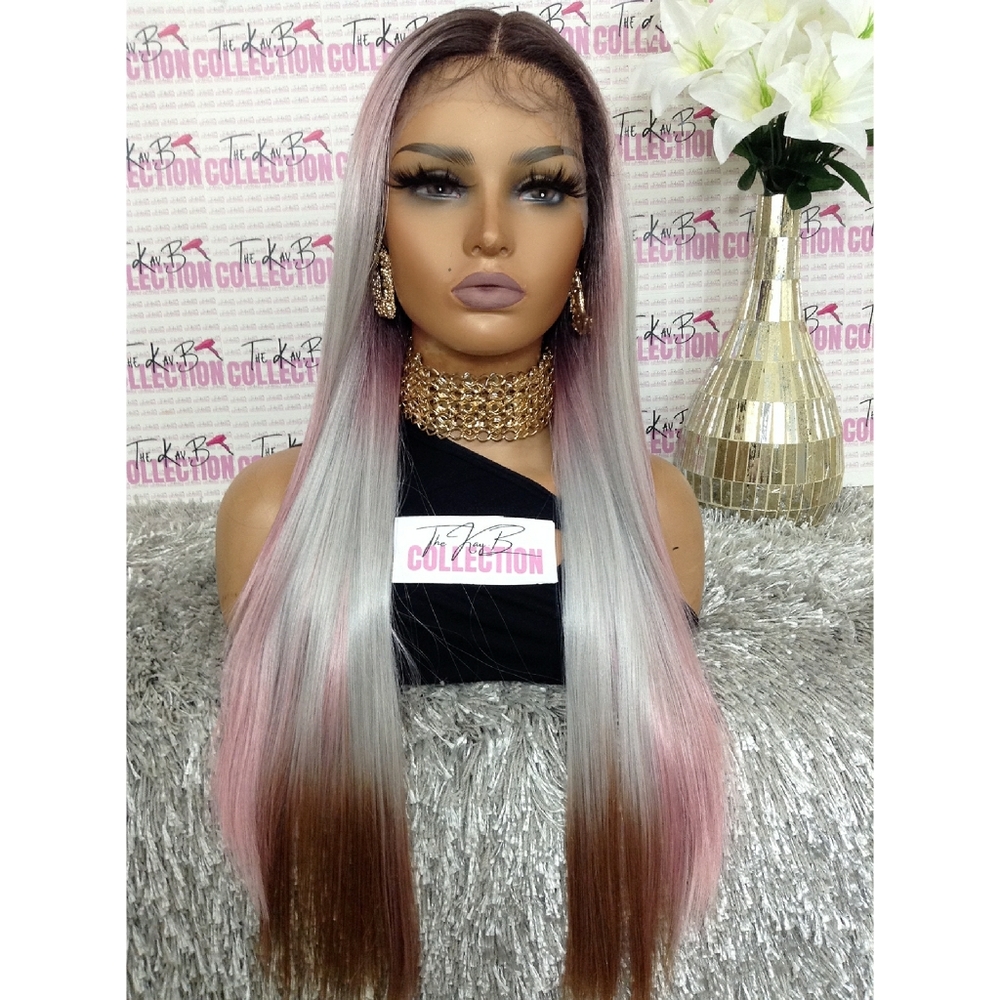 SWISS LACE FRONT MIDDLE PART WIG